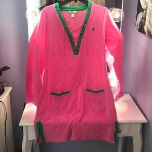 Lilly Pulitzer Pink and Green swim coverup NWOT